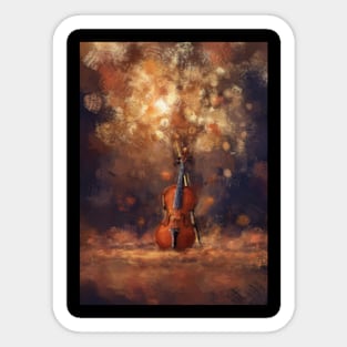 Fall Violin Sticker